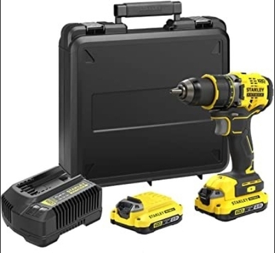 Stanley Аккумуляторная дрель-шуруповерт Stanley SFMCD700C2K, кейс, 18 В, 2 АКБ 1.5 Ач SFMCD700C2K-QW 