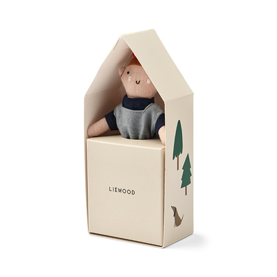 Liewood Текстильная кукла LIEWOOD "Mai Mini", мульти микс с голубым, 11 см 