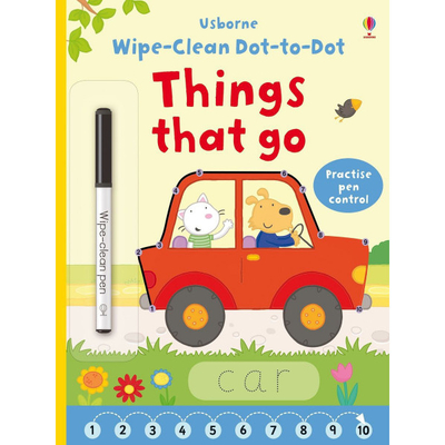 Книга: Usborne Книга Wipe-Clean Dot-to-Dot: Things that go 9781409597803
