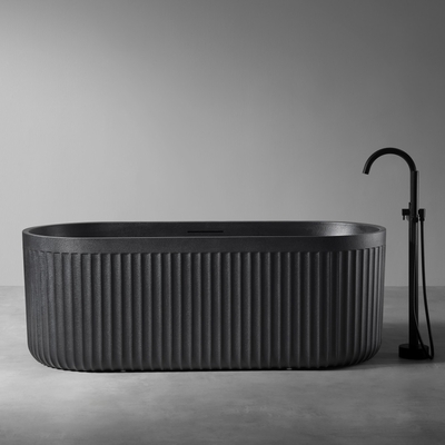 Abber Ванна из искусственного камня Abber Stuttgart черная матовая AM9925B