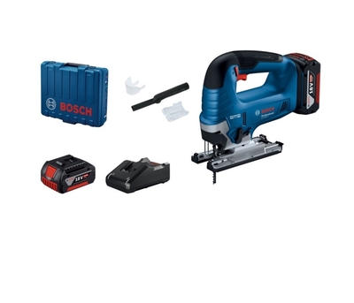 Bosch Аккумуляторный лобзик Bosch GST 185-LI, АКБ 18 В 2x4.0 Аh, З/У, кейс, 06015B3024 0.601.5B3.024 