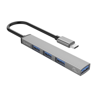 Orico Концентратор Orico 1*USB-C 3.0, 3*USB-A 2.0, серый ORICO-AH-13-GY-BP 