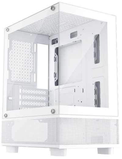 1Stplayer Корпус mATX 1STPLAYER белый, без БП, боковая панель из закаленного стекла, USB3.0, USB2.0, HD audio Mi2-A-WH-2F1R-W-1F1-W 