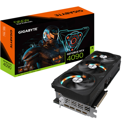 Gigabyte Видеокарта PCI-E GIGABYTE 24GB GDDR6X 384bit 5nm 2235/21000MHz HDMI/3*DP RTL GeForce RTX 4090 GAMING OC (GV-N4090GAMING OC-24GD 1.1) GV-N4090GAMING OC-24GD 1.1