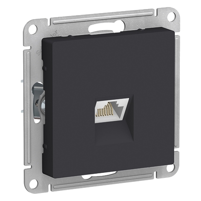 Schneider electric Розетка компьютерная RJ45, 6A, Systeme Electric (Schneider Electric) AtlasDesign карбон ATN001086 