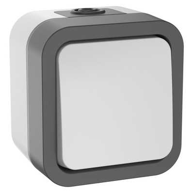 Iek переключатель 1 пост IEK Tors 10А IP55 серый белый TS-V10-0-1055K41