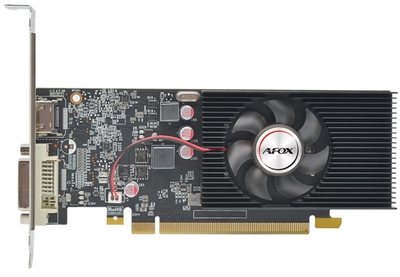 AFOX Видеокарта PCI-E Afox 2GB GDDR5 64bit 14nm 1228/6000MHz DVI/HDMI GeForce GT 1030 (AF1030-2048D5L5-V4) AF1030-2048D5L5-V4