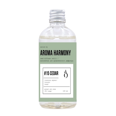 Aroma Harmony Наполнитель для диффузора Aroma Harmony Nature Cedar 100 мл Наполн-ль д/диф Nature Cedar 100мл зелен