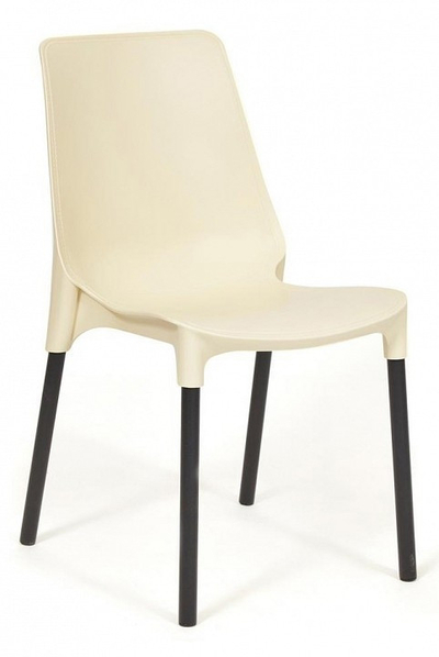 TetChair Стул Genius (mod 75) Tetchair 12832 (DK) GENIUS (mod 75) бежевый/коричневые ножки TET_12832