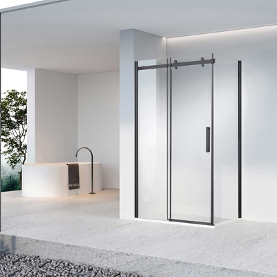 Vincea Душевой уголок Vincea Como-N 120x100 VSR-4CN1012CLB стекло прозрачное, профиль черный VSR-4CN1012CLB
