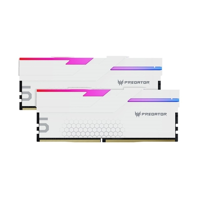 Acer Модуль памяти DDR5 32GB (2*16GB) Acer Predator Hermes PC5-52800 6600MHz CL34 1.4V with fan white BL.9BWWR.393 