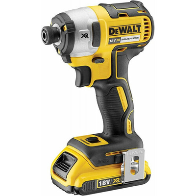 DeWalt Аккумуляторный импульсный шуруповерт DEWALT , кейс, 18В, XR, 2 Акб 2.0 Ач и ЗУ DCF887D2 