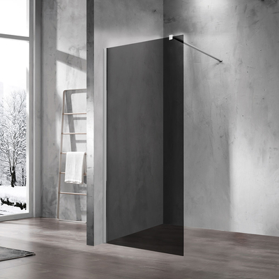 Vincea Душевая перегородка Vincea Walk-In 110х200 VSW-1H110CG хром, стекло тонированное Walk-In 110 VSW-1H110CG профиль Хром стекло тонированное VSW-1H110CG