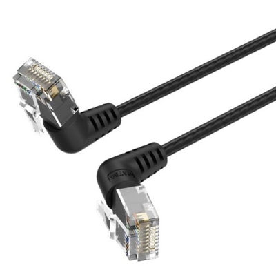 Vention Патч-корд Vention UTP cat,6a, RJ45 угол 90 - 5м, черный IBOBJ 