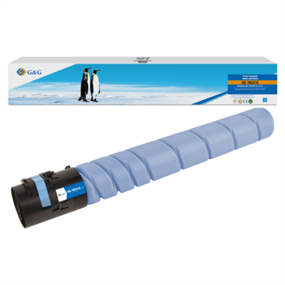 G&G Тонер-картридж G&G для Konica Minolta bizhub C227/bizhub C287 голубой без чипа 21000 стр TN-221C A8K3450 GG-TN221C