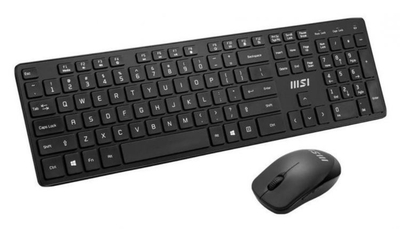 MSI Клавиатура и мышь Wireless MSI RU/EN black RF1430-RU-MA004 