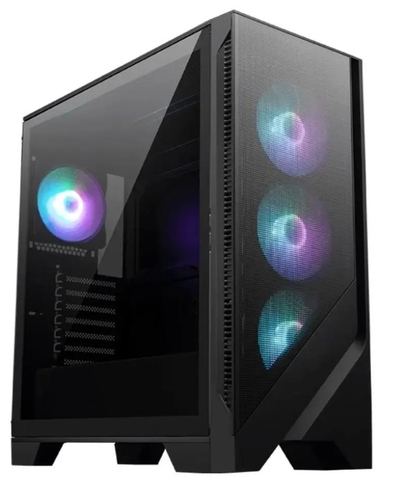 MSI Корпус ATX MSI 306-7G23R21-809 черный, без БП, окно из закаленного стекла, 2*USB 3.2, audio MAG FORGE 320R AirFlow 306-7G23R21-809