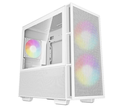 DeepCool Корпус mATX Deepcool белый, без БП, с окном из закаленного стекла, USB Type-C, USB 3.0, audio CH360 WH 