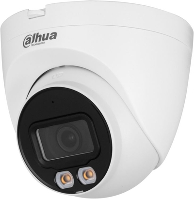 DAHUA Видеокамера IP Dahua уличная купольная Full-color с ИИ 2Мп; 1/2.8” CMOS; объектив 2.8мм DH-IPC-HDW2249TP-S-LED-0280B 