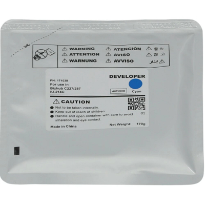 CET Девелопер CET IU-214C для KONICA MINOLTA Bizhub C227/C287 (CET) Cyan, 170г, 90000 стр. CET171038 
