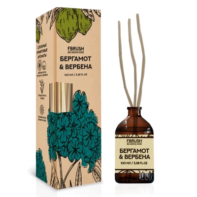 FBRUSH Ароматический диффузор Fbrush Бергамот и вербена 100 мл 