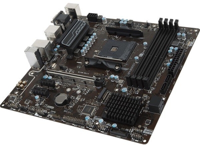 MSI Материнская плата MSI Soc-AM4 AMD B350 4xDDR4 mATX AC97 8ch(7.1) GbLAN RAID+VGA+DVI+H B350M PRO-VDH 