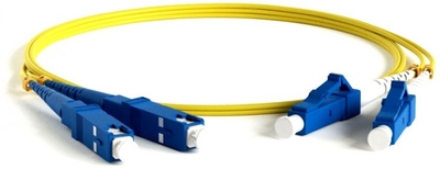 Hyperline Кабель патч-корд волоконно-оптический Hyperline (шнур) SM 9/125 (OS2), LC/UPC-SC/UPC, 2.0мм, duplex, LSZH, 20м FC-D2-9-LC/UR-SC/UR-H-20M-LSZH-YL 