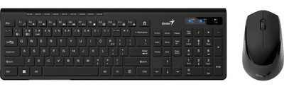 Genius Клавиатура и мышь Wireless Genius 31340015408 Dual Color, USB, 1 мини-ресивер на оба устройства. Клавиатура: 104 клавиши кнопка Sm Smart KM-8230 BLACK 31340015408