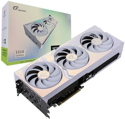Colorful Видеокарта PCI-E Colorful 12GB GDDR6X 192bit 5nm 2310/21000MHz HDMI/3*DP GeForce RTX 4070 Ti (RTX 4070 Ti Ultra W OC-V) RTX 4070 Ti Ultra W OC-V