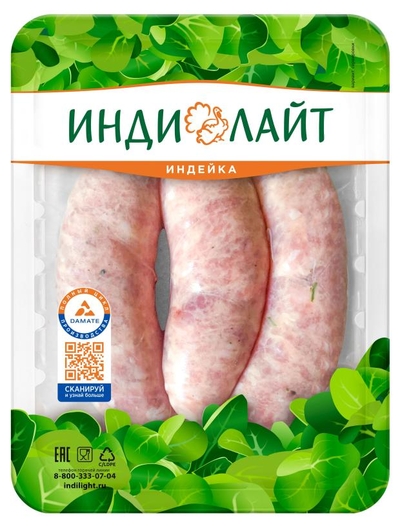 Индилайт Купаты из индейки ИндиЛайт Сочные, 350 г 
