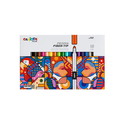 CARIOCA Набор маркеров для скетчинга "Carioca Plus" 18 цв. 45206