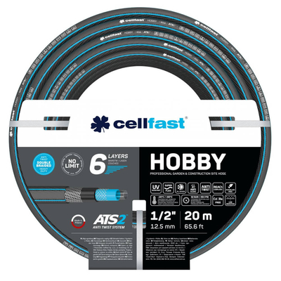 Cellfast Шланг Cellfast HOBBY ATS2 1/2" 20м HOBBY ATS2 ™ 1/2" 16-202