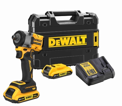 DeWalt Аккумуляторный бесщеточный гайковерт DEWALT, 18 В, 610 Нм, 2500 об/мин, 3550 уд/мин, c 2 АКБ 2 Ач и ЗУ, в кейсе TSTAK, DCF922D2T DCF922D2T-QW 