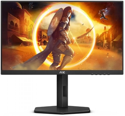 AOC Монитор 23,8" AOC FHD, IPS, 1 ms, 180Hz, 178°/178°, 300 cd/m, 1300:1, 2*HDMI, tilt, pivot, HAS, black-red 24G4X 