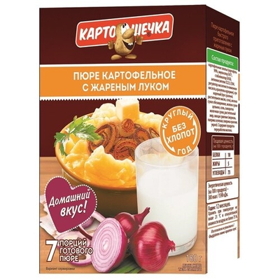 Картошечка Пюре картофельное Картошечка с жареным луком, 180 г 