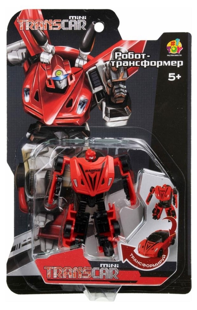 1toy Робот-трансформер 1TOY Transcar mini 8 см, 1 шт Т24051 