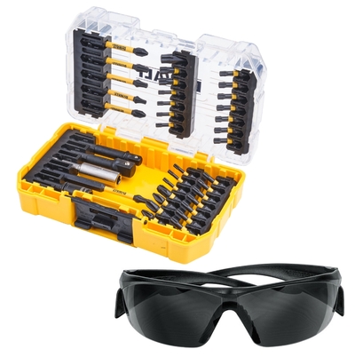 DeWalt Набор оснастки DEWALT, 38 предметов, в кейсе + защитные очки в комплекте, DT70733T DT70733T-QZ 