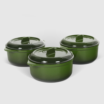 Surel Кастрюля Surel mini зеленая 12 см 3 шт
