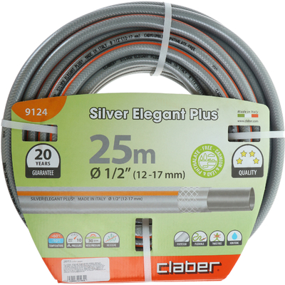 Claber Шланг SILVER ELEGANT PLUS 12 мм (1/2"), 25 м Claber 