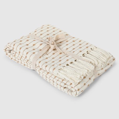 Homelines textiles Плед хлопковый Homelines textiles point 220x240 см beige 