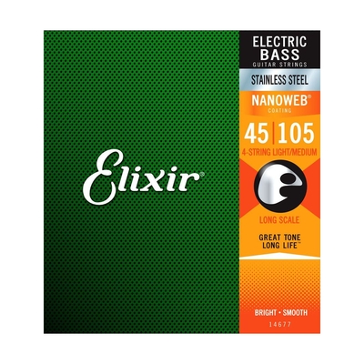 ELIXIR Струны Elixir 14677 NanoWeb Medium 45-105 