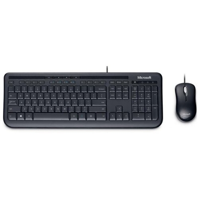 Microsoft Клавиатура + мышь Microsoft Wired Desktop 600 Black 