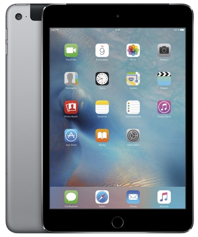 Apple Планшет Apple iPad mini 4 16Gb Wi-Fi+Cellular Space Gray MK6Y2RU/A MK6Y2RU/A