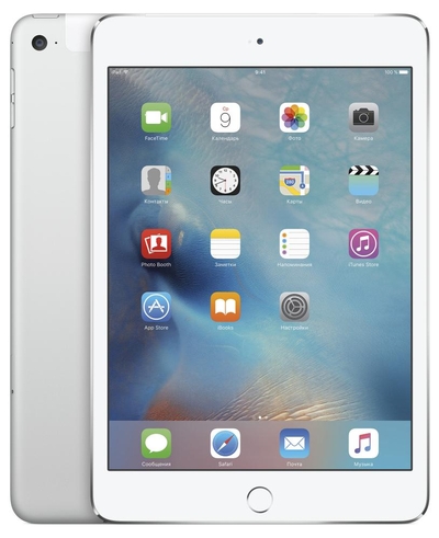 Apple Планшет Apple iPad mini 4 16Gb Wi-Fi+Cellular Silver MK702RU/A MK702RU/A