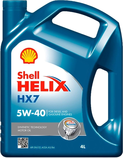 Shell Моторное масло Shell Helix HX7 5W40 (4л) 