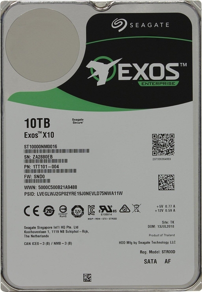 Seagate Жесткий диск Seagate Enterprise Capacity 10TB (ST10000NM0016) 