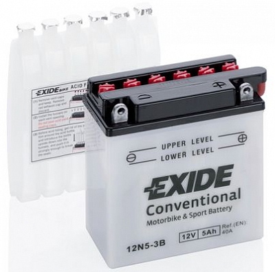 Exide Мотоаккумулятор Exide 12N5-3B (5 А/ч) 