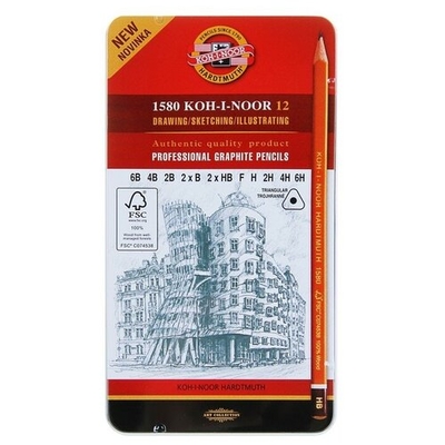 KOH-I-NOOR Набор простых карандашей Koh-i-Noor 1582012001PL 