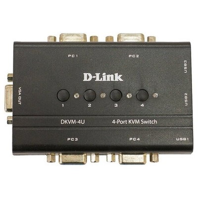 D-Link Переключатель портов D-Link DKVM-4U/C2A 