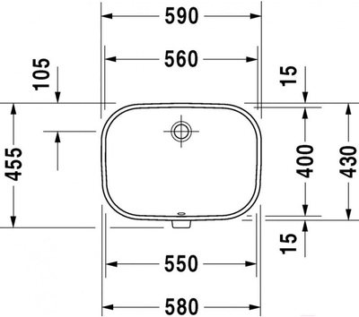 Duravit Умывальник Duravit D-Code 55x40 